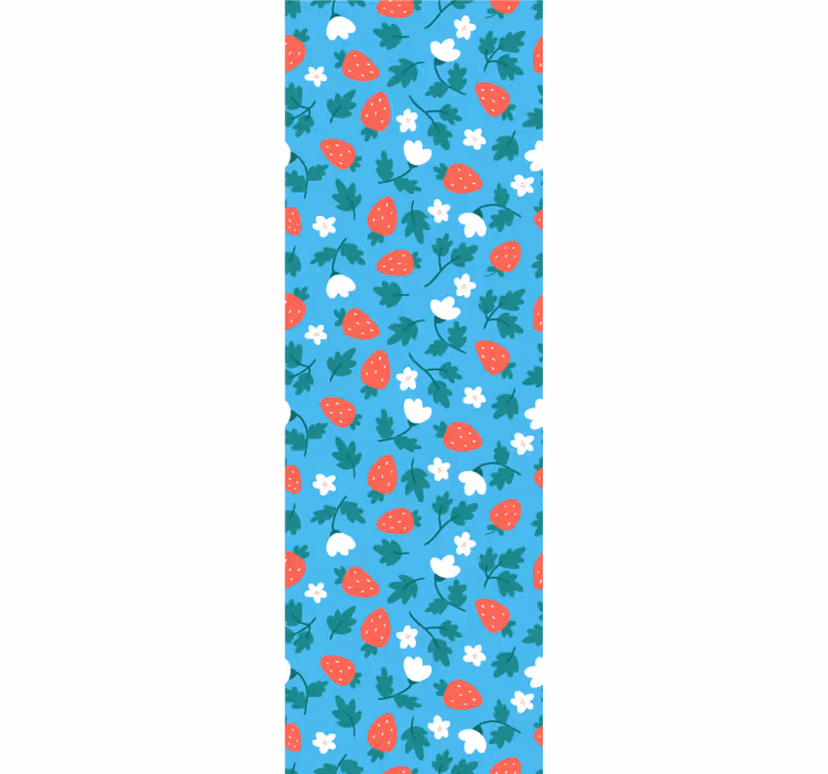 Tapete Natur erdbeerblüten - TenStickers