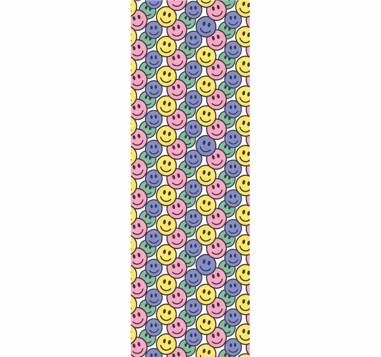 Kunst Tapete smiley-muster - TenStickers