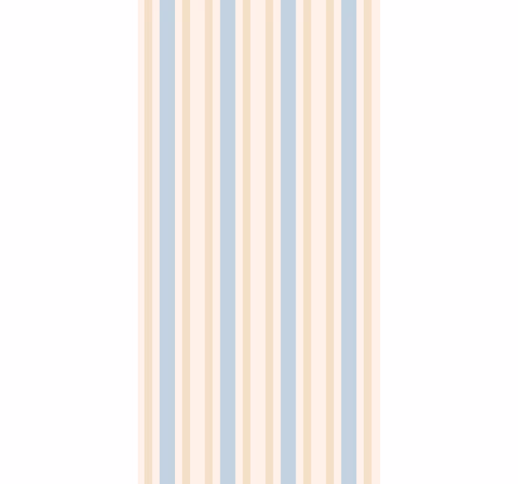 Vliestapete vertikal Beige- und blautöne - TenStickers