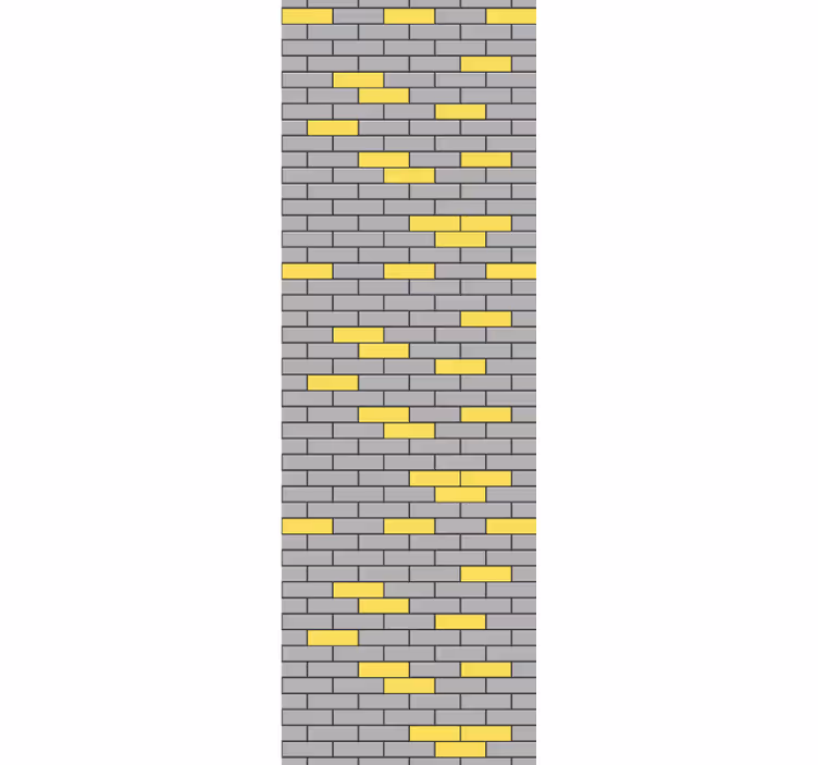 Ziegel Tapete kontrastierendes mauerwerk - TenStickers