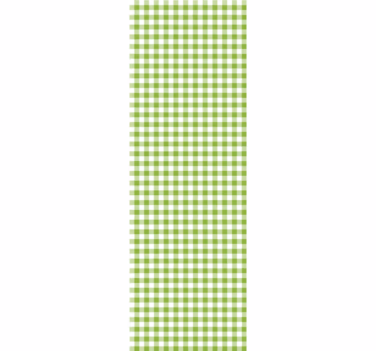 Tapete Küche Grün kariertes karo-design - TenStickers