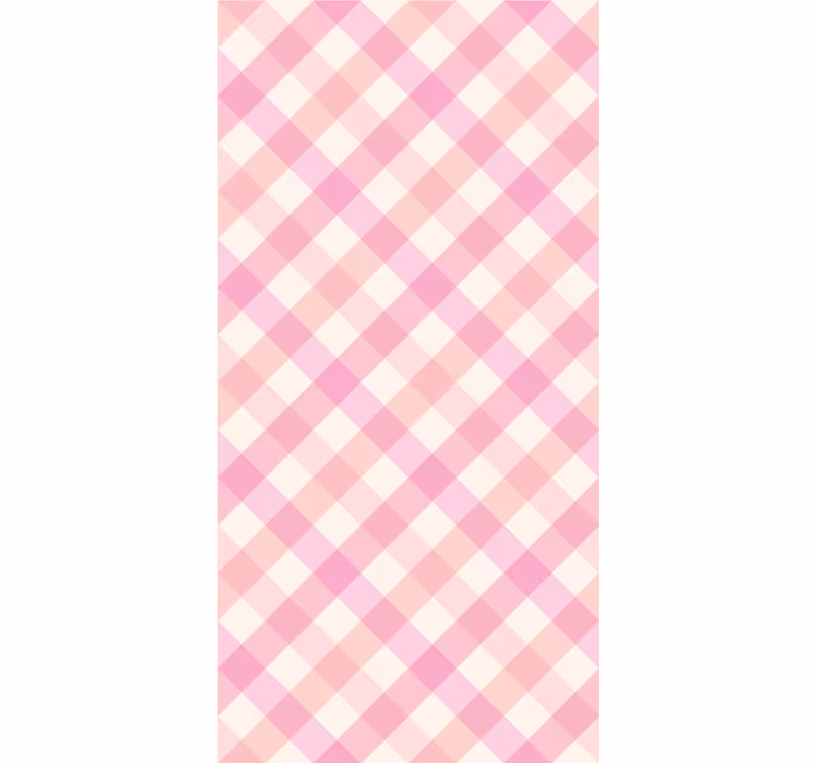 Tapete Jugendzimmer Rosa karomuster - TenStickers