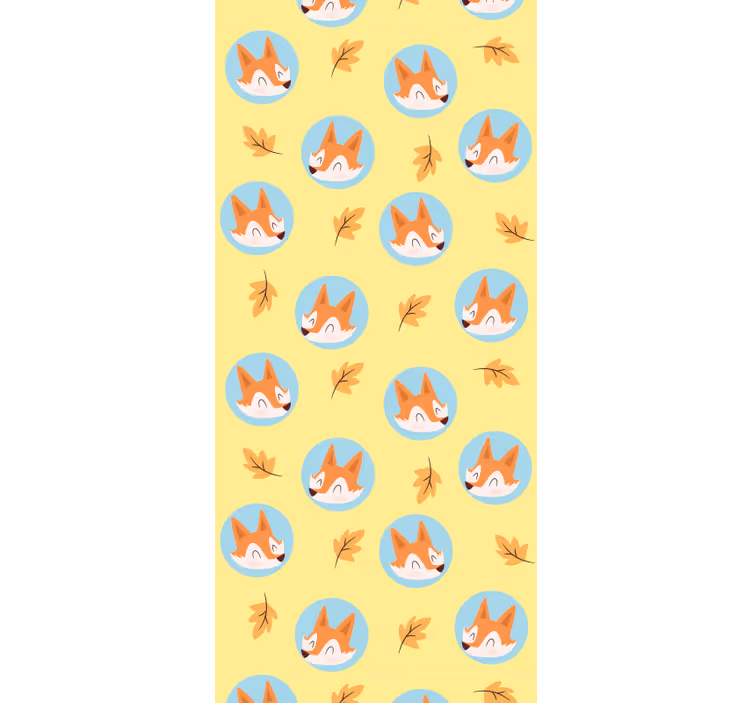 Tapete Tiere herbstfuchsthema - TenStickers