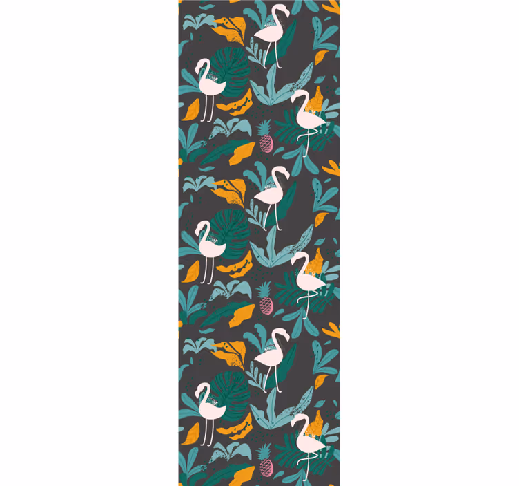Tapete Tiere tropische flamingoszene - TenStickers