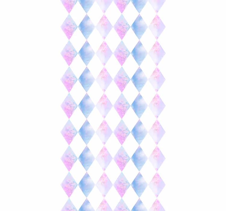 Tapete Quadrate geometrischer harlekin - TenStickers