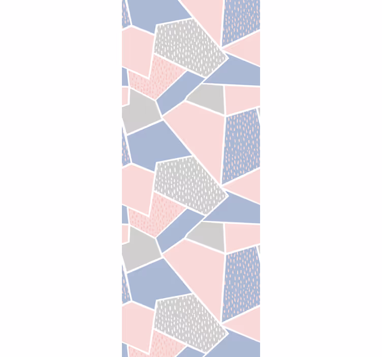 Tapete geometrische Muster geometrische collage - TenStickers