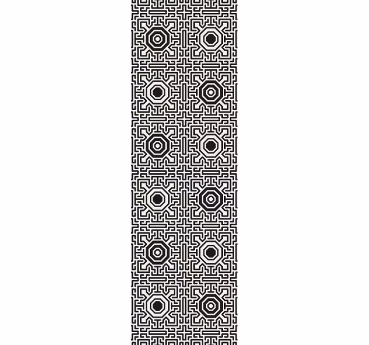 Tapete geometrische Muster geometrisches labyrinthmuster - TenStickers