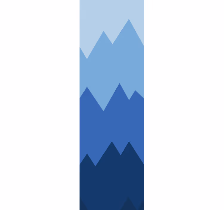 Tapete geometrische Muster berggipfel muster - TenStickers