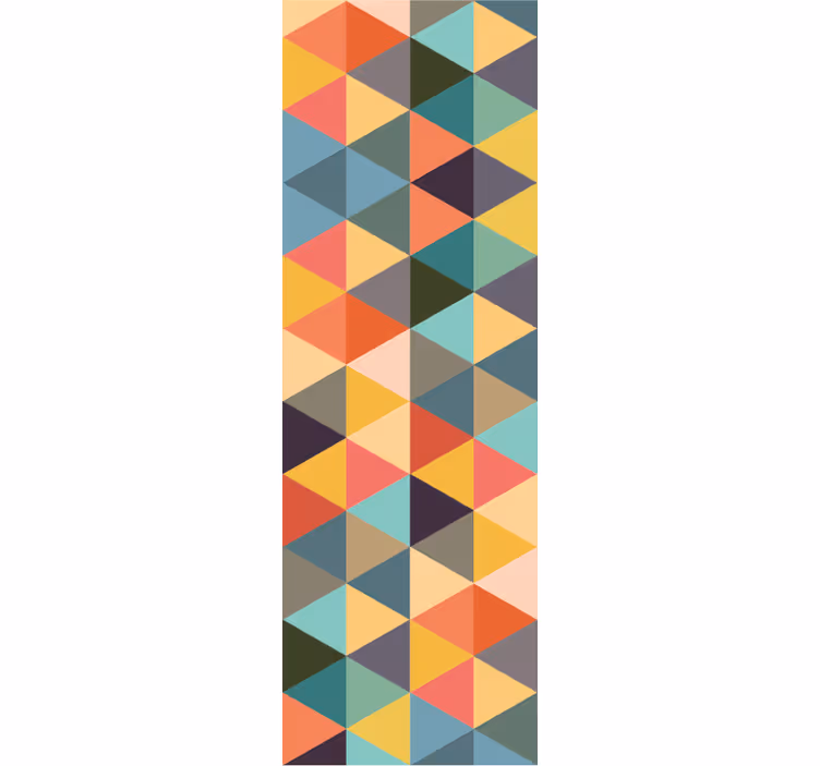 Tapete geometrische Muster bunte dreiecke - TenStickers