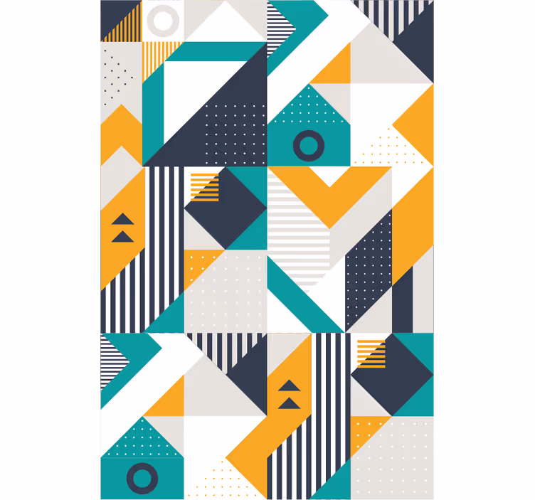 Tapete geometrische Muster geometrisches ensemble - TenStickers