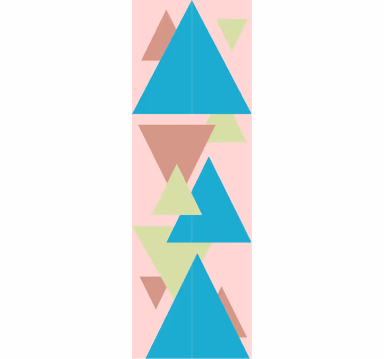 Tapete geometrische Muster wandbild mit geometrischen formen - TenStickers