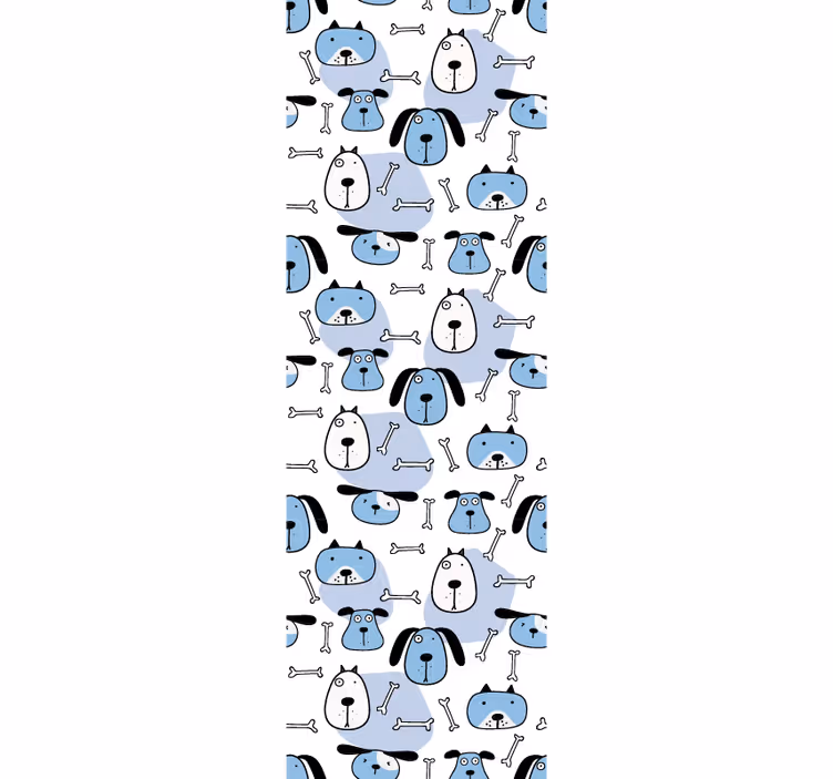 Tapete Hunde verspieltes hundemuster - TenStickers