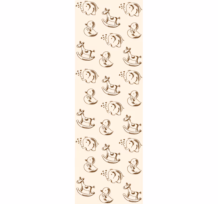 Tapete Baby verspielte tierskizzen - TenStickers