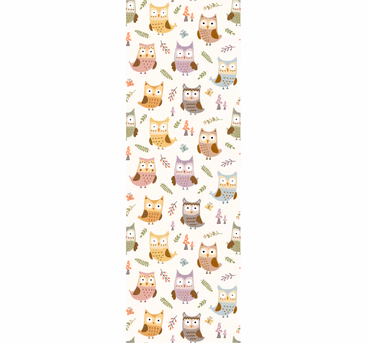 Tapete Tiere eulenmuster - TenStickers