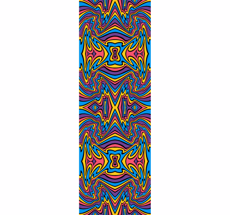 Tapete Abstrakt kaleidoskopisches muster - TenStickers