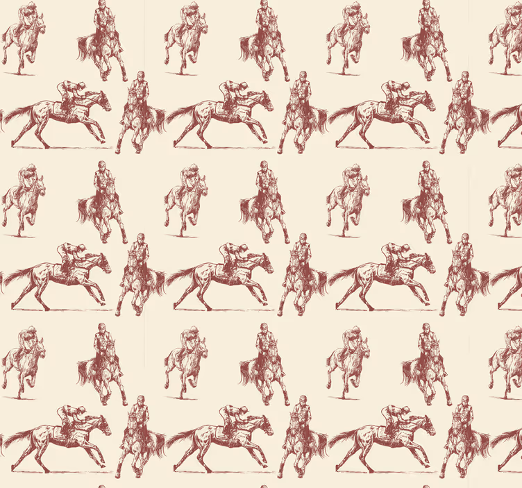 Tapete Tiere pferdesportillustration - TenStickers