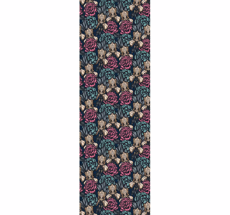 Blumentapete eleganter floraler wandteppich - TenStickers