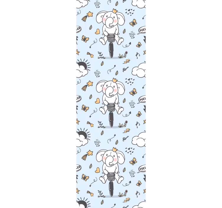Tapete Baby elefanten-spritztour - TenStickers