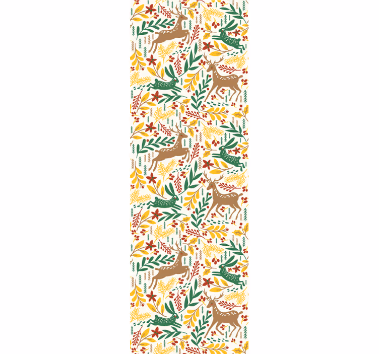 Tapete Tiere waldfauna-muster - TenStickers