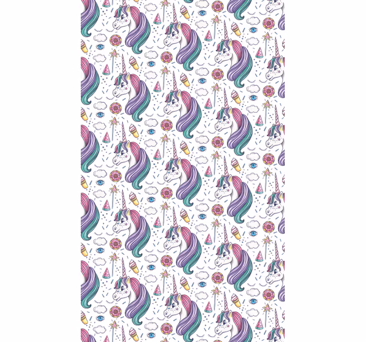 Kunst Tapete einhorn-traumlandschaft - TenStickers
