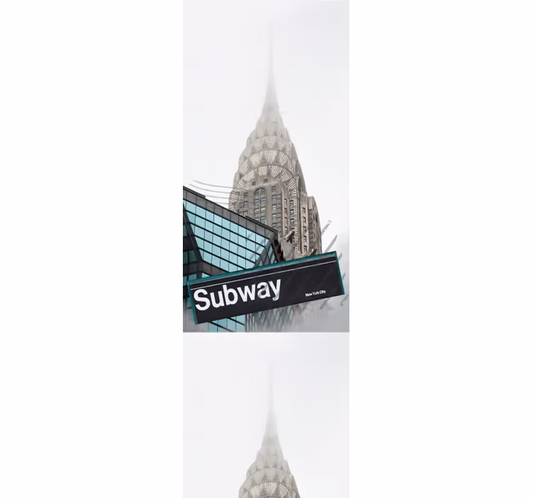 Tapete Stadt eingang zur städtischen u-bahn - TenStickers