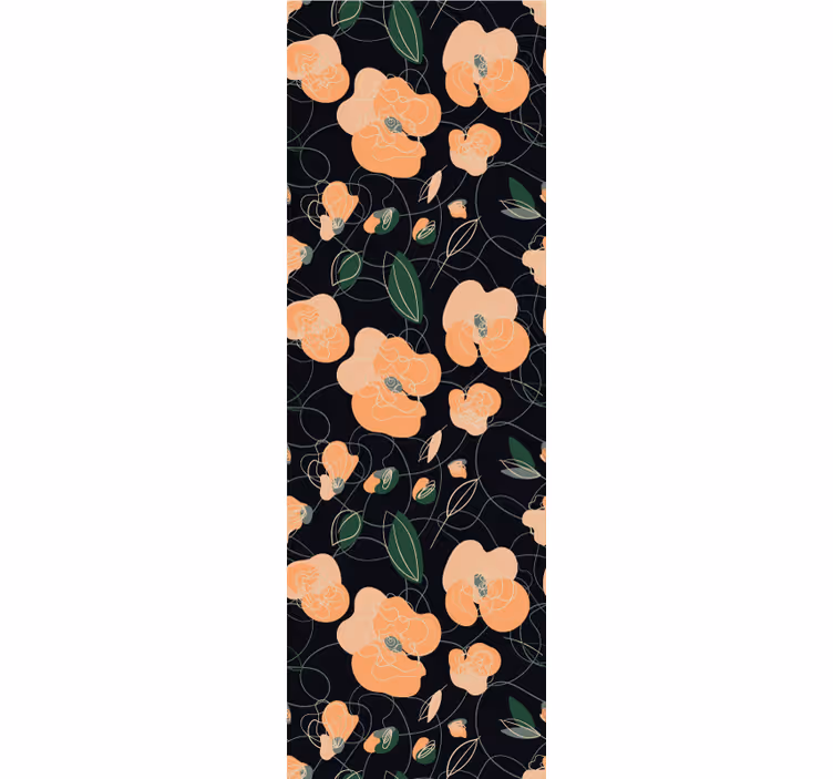 Blumentapete botanisches blütenmuster - TenStickers