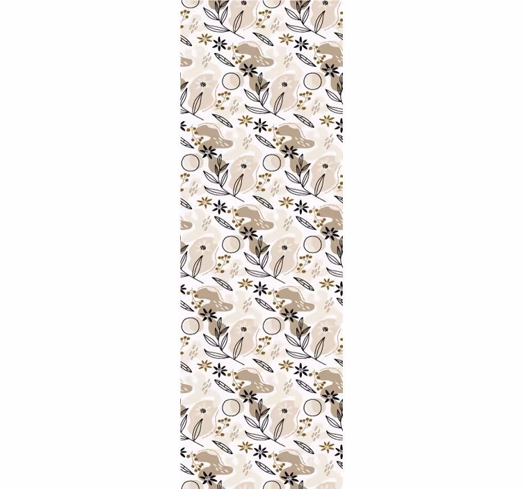 Tapete blätter botanisches tiermuster - TenStickers