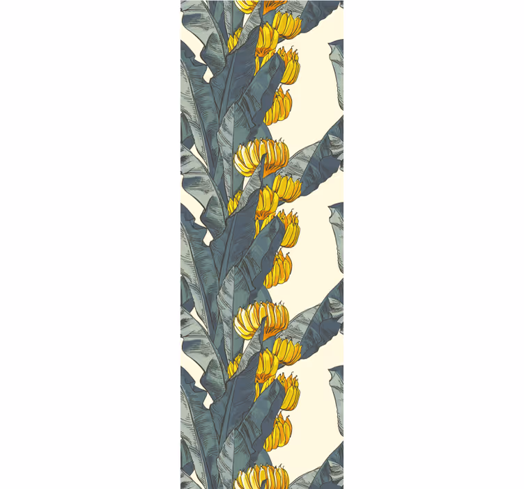 Tapete Natur bananenblatt blumen - TenStickers