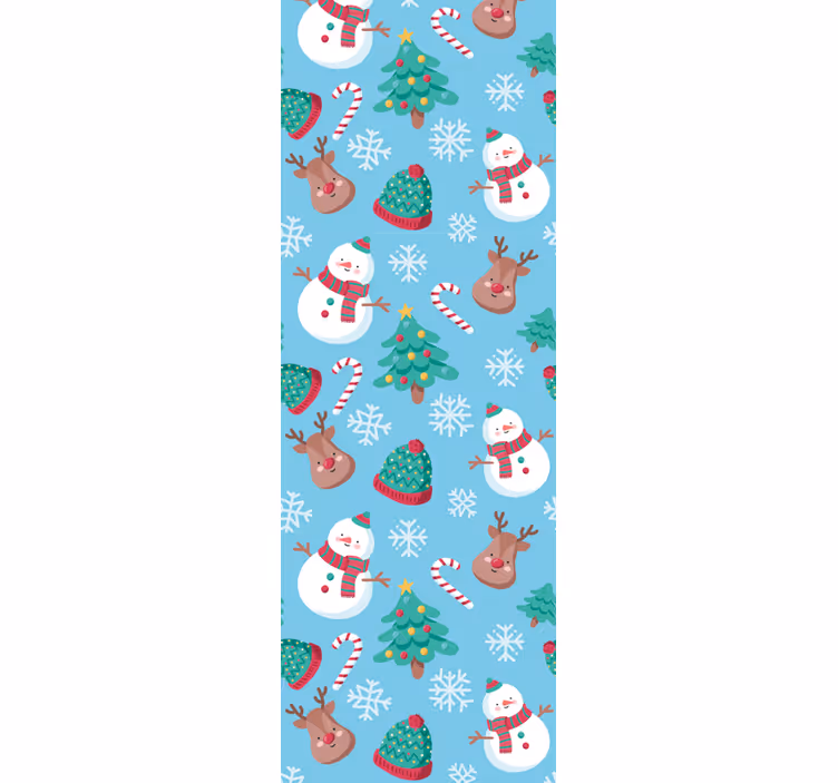Weihnachtstapete festliches jahreszeitmuster - TenStickers