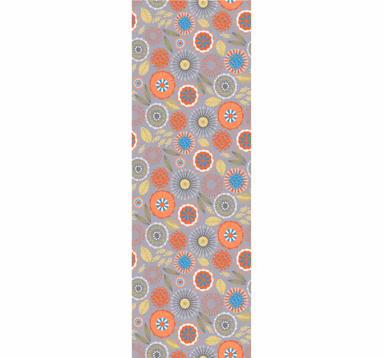 Blumentapete floraler farbexplosion - TenStickers