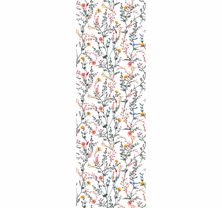 Blumentapete blumen- und botanisches muster - TenStickers