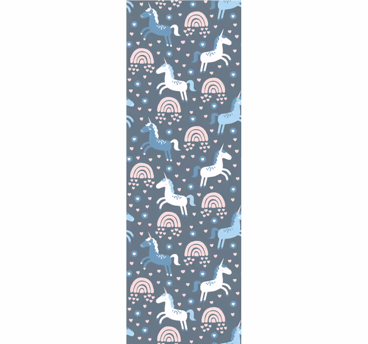 Tapete Tiere giraffen-regenbogen-motiv - TenStickers