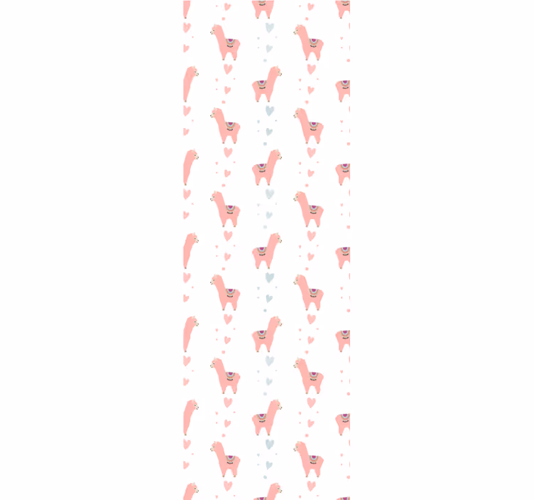 Tapete Tiere verspieltes lama-motiv - TenStickers