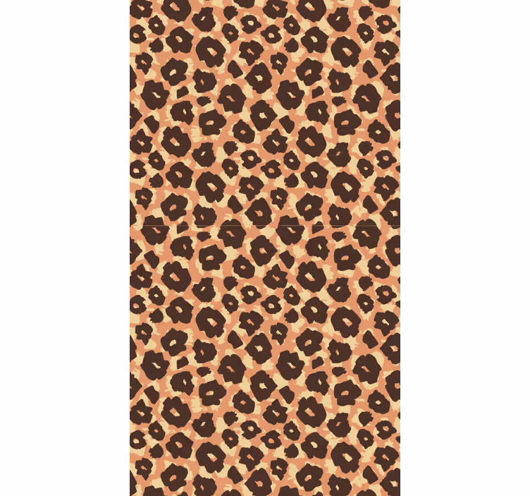 Tapeten Wohnzimmer Samtige klassische leopardenimitation - TenStickers
