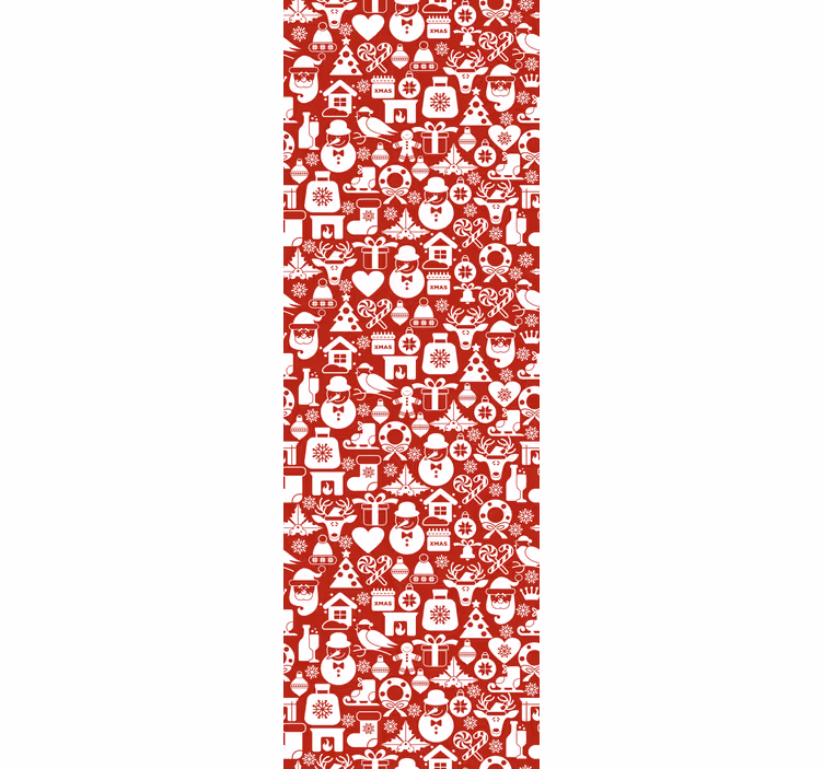 Weihnachtstapete festliche feiertagsmuster - TenStickers