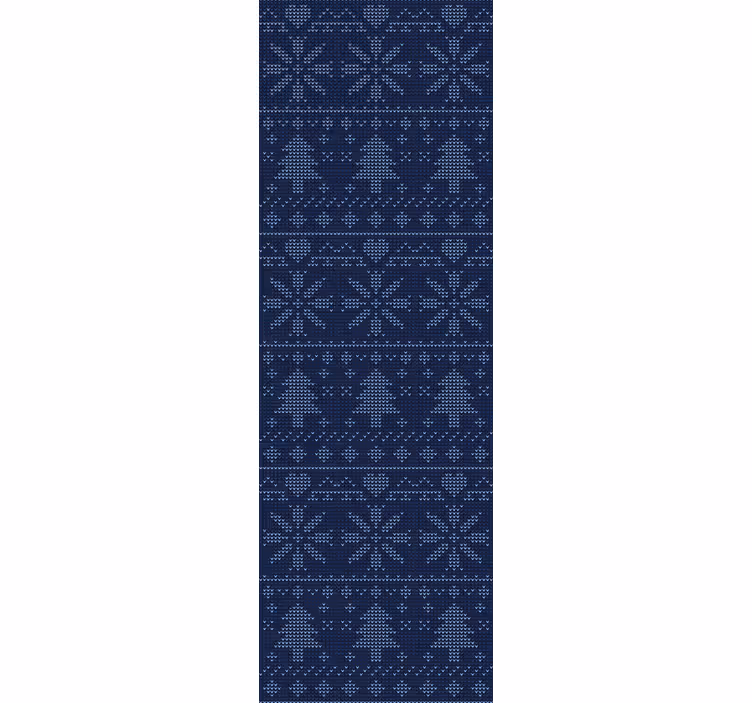 Weihnachtstapete festliches strickmuster - TenStickers