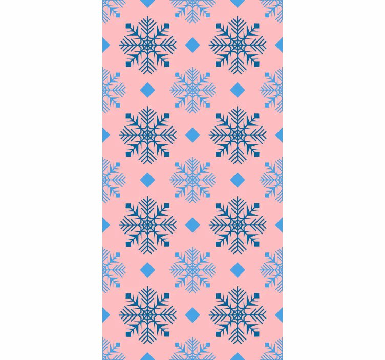 Weihnachtstapete geometrisches schneeflockenmuster - TenStickers