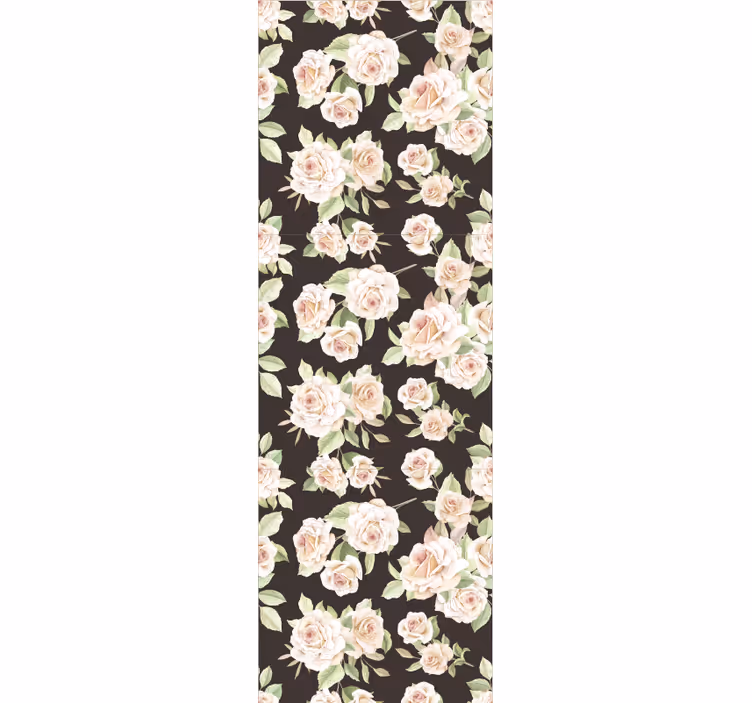 Blumentapete blühende rosen - TenStickers