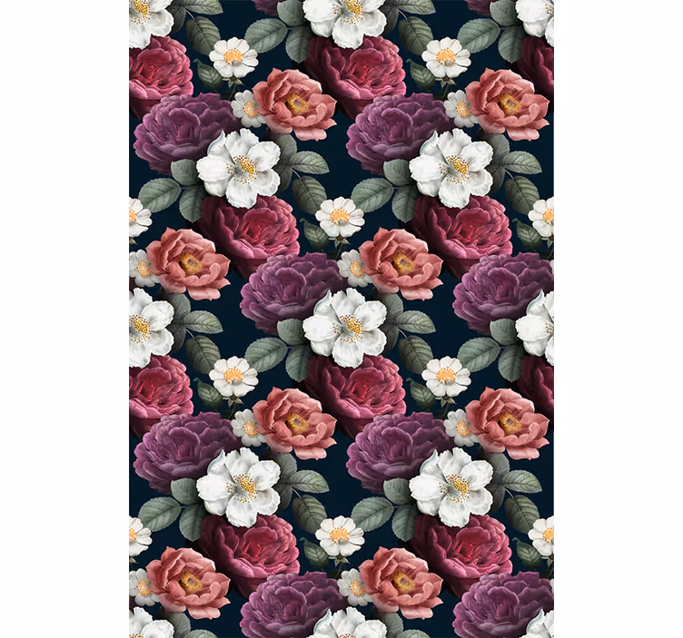 Blumentapete blühende eleganz - TenStickers