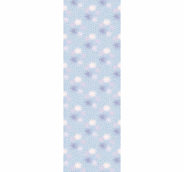 Tapete Kreise gepunktetes blumenmuster - TenStickers