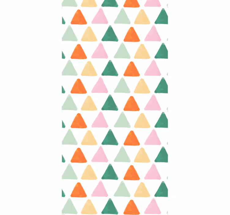 Tapete geometrische Muster buntes dreieckiges muster - TenStickers