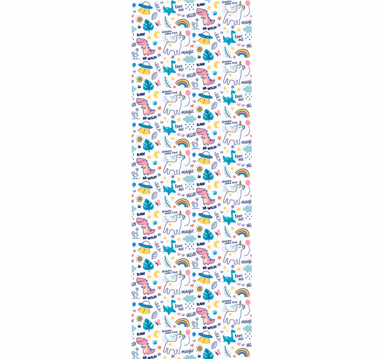 Tapete Schmetterling muster magischer kreaturen - TenStickers