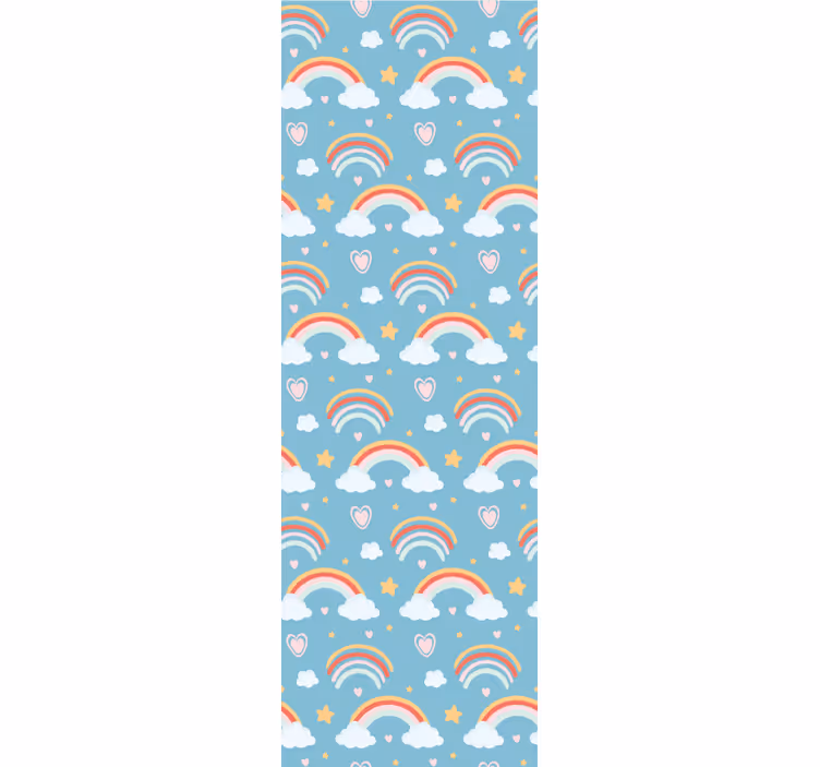Tapete Baby verspielte regenbogenwolken - TenStickers