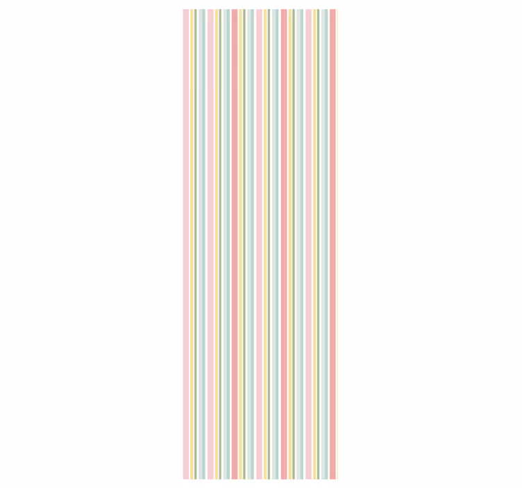 Tapete horizontale Streifen pastell streifen harmonie - TenStickers