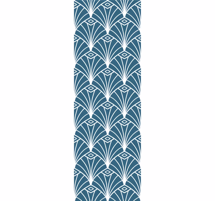 Tapete geometrische Muster geometrische pfauenfedern - TenStickers