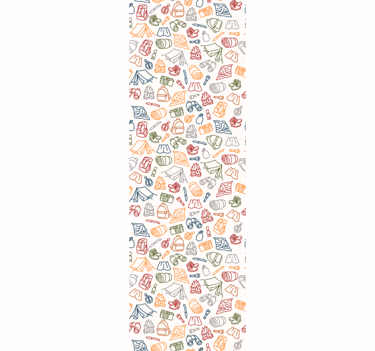 Kunst Tapete camping-kritzeleien - TenStickers