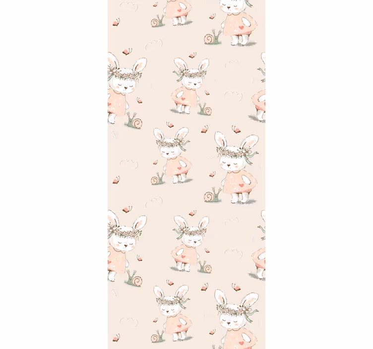 Tapete Baby mythisches hasenmotiv - TenStickers