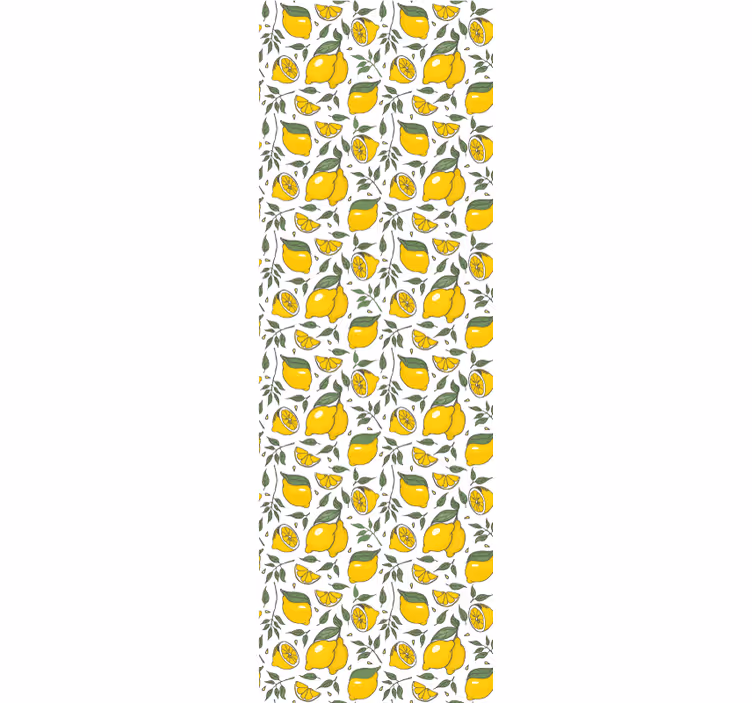 Tapete Natur zitrone botanisches muster - TenStickers