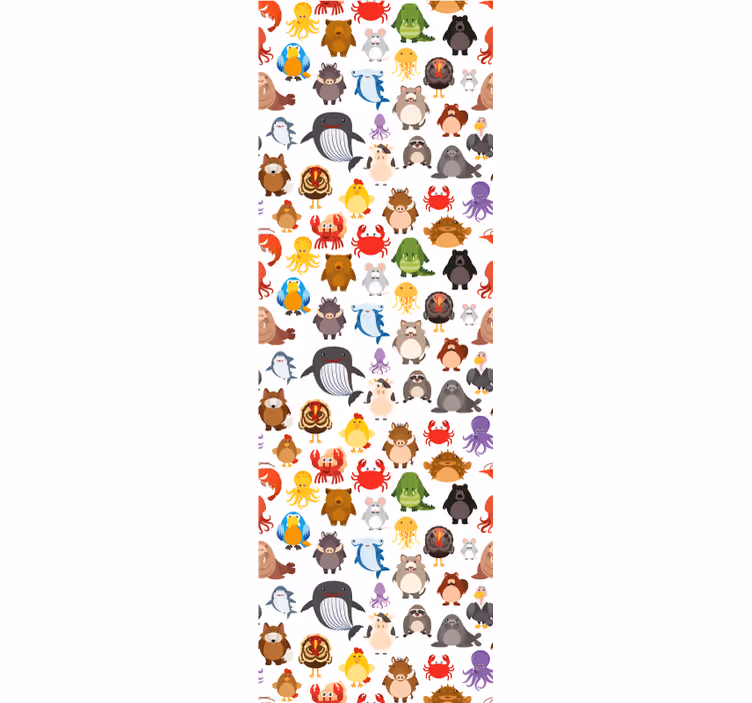 Tapete Tiere tierfiguren-fusion - TenStickers