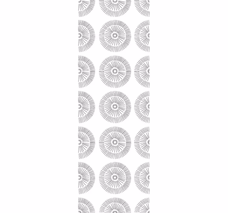 Tapete Wohnzimmer minimalistische kreisförmige muster - TenStickers